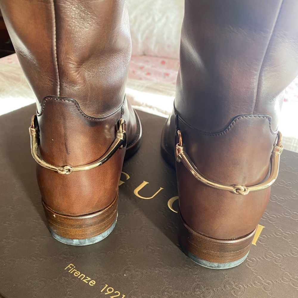 Gucci Riding Boots 37.5 - Picture 12 of 17